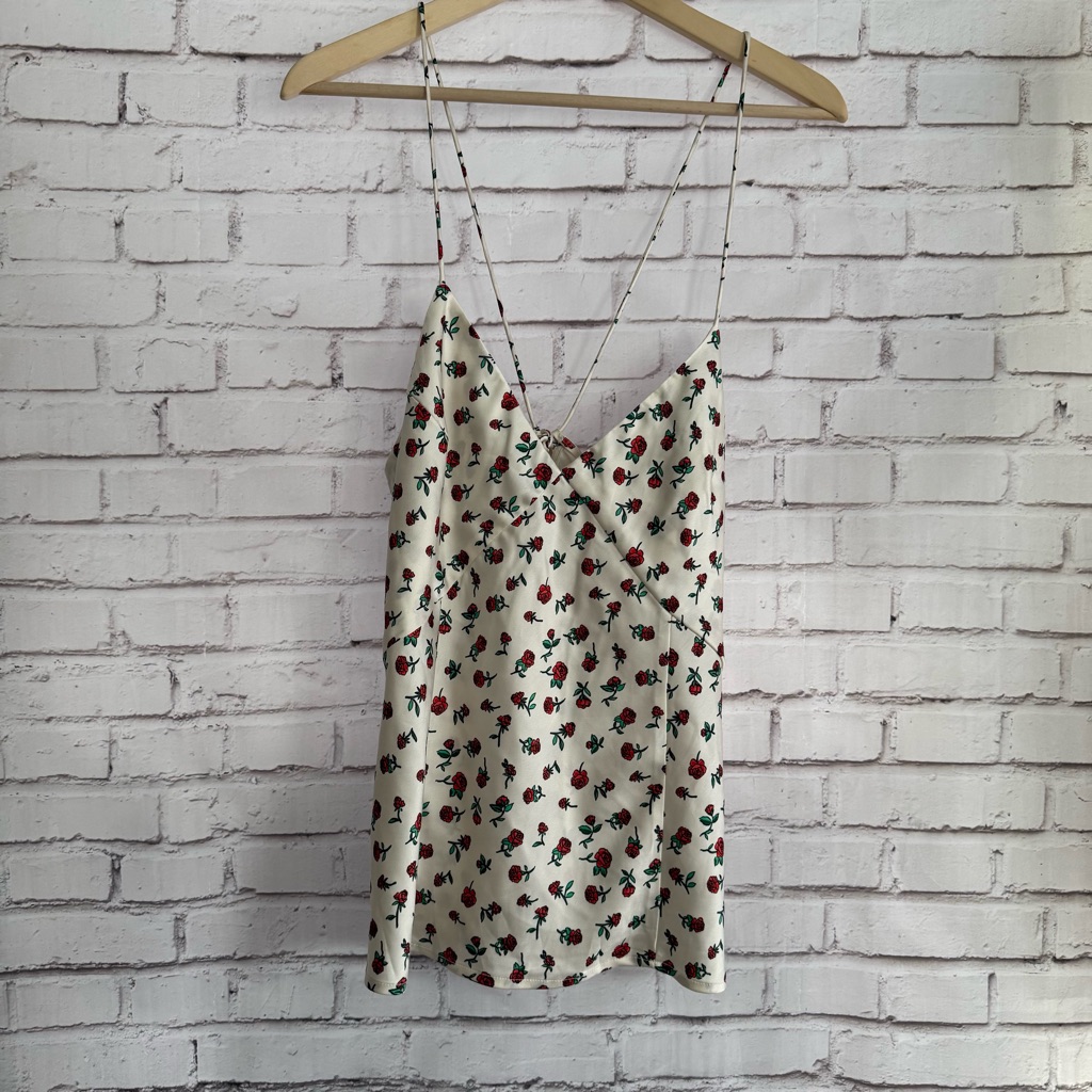Floral Roses Spaghetti Strap Top